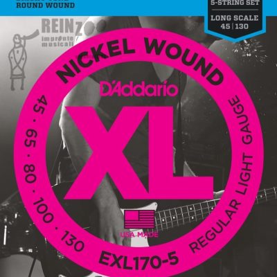 D’Addario Strings : EXL 170-5 Nickel Round Wound