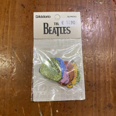 D’ADDARIO THE BEATLES 1964 TOUR TICKET STUB GUITAR PICKS