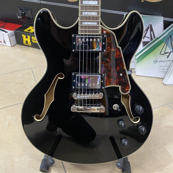 D'ANGELICO PREMIER DC SOLID BLACK